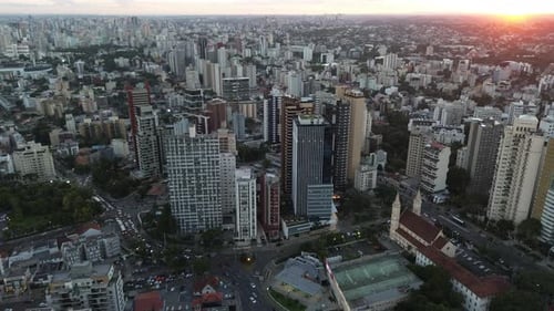 Horizon urbain de Curitiba Capitale Ville moderne Curitiba