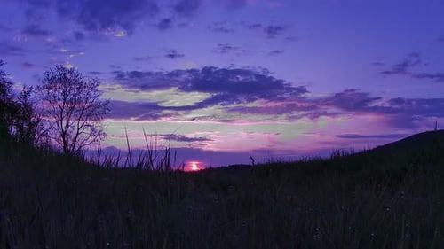 Wunderschöner Morgenblick auf den Sonnenaufgang