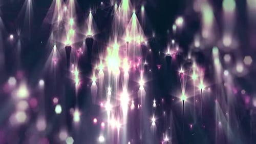 Festive Abstract Sparkling Light Particles Animation