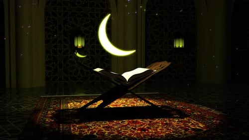 Holy Quran Book And Eid 01 4K