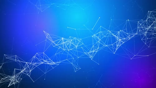 Blue Plexus Technology Network Background Loop V6