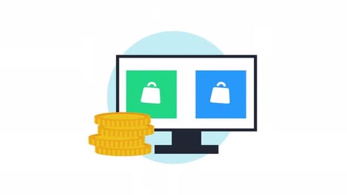 e-commerce buy computer screen