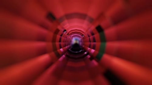 Rotes abstraktes Tunnelwirbel-Video