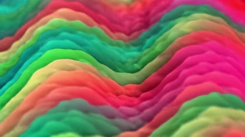 Animated Waves Colorful Background