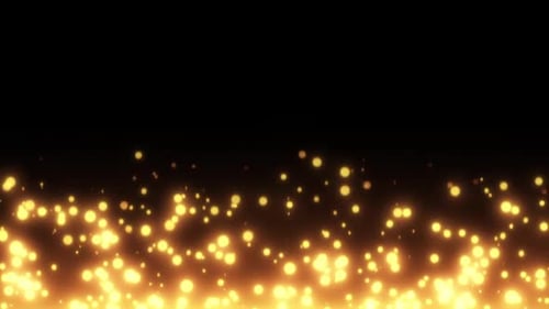 HD Fire Sparks Rising from Bottom | Cinematic Particle Loop with Gold Rising Sparks VFX