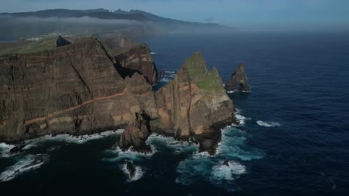 Rugged coastline of Punta de Sao Lourenco, Madeira Island
