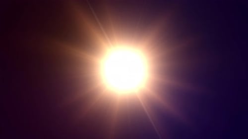 Cosmic Star Burst Light Reveal with Swirling Energy Particles