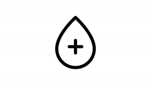 clean water line icon animation