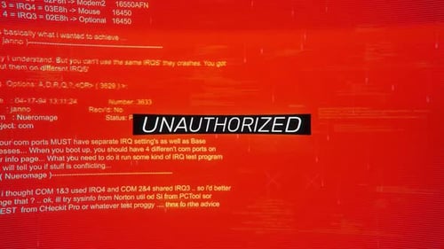 Hintergrundbildschirm „Nicht autorisiert bei Warnung“