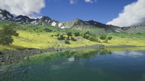 Bright Tranquil Landscape Idyllic Setting for Nature and Relaxation