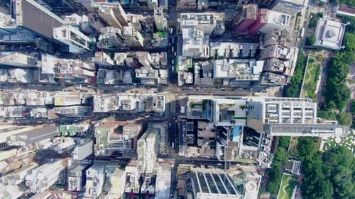 Stunning Aerial View of a Bustling Metropolitan City Street Layout