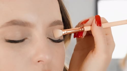 The Video Reveals the Role of the Brush in the Makeup Process From Applying the Base to Shading