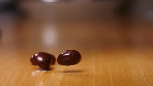 Chocolate Drops Falling Down