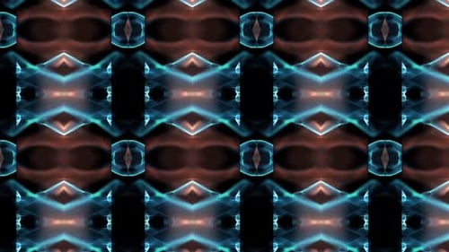 Abstract Digital Kaleidoscope Pattern Loop