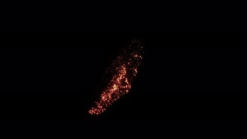 Dynamic Sparkling Particle Stream Transition Effect
