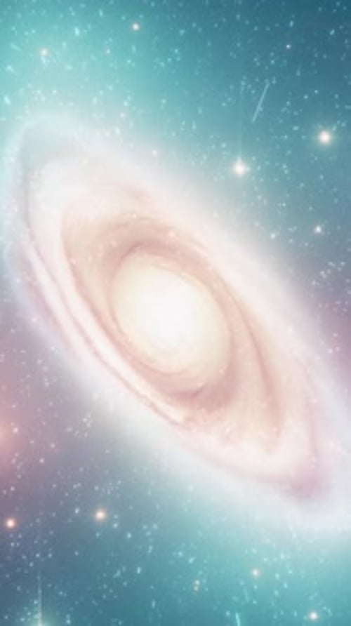 Swirling Spiral Galaxy in Deep Space Motion Background