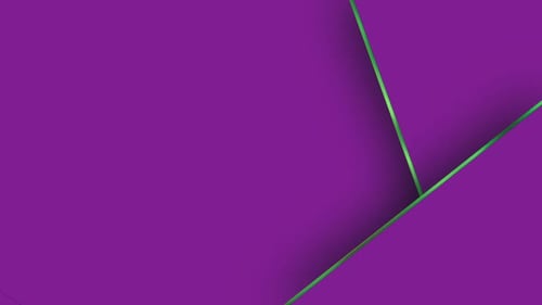 Geometric Expanding Shapes Animated Background with Green Lines