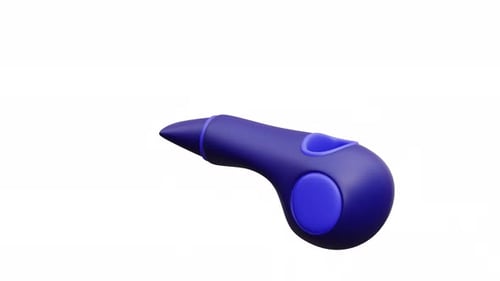 Stylized 3D Tool Rotation on White Background