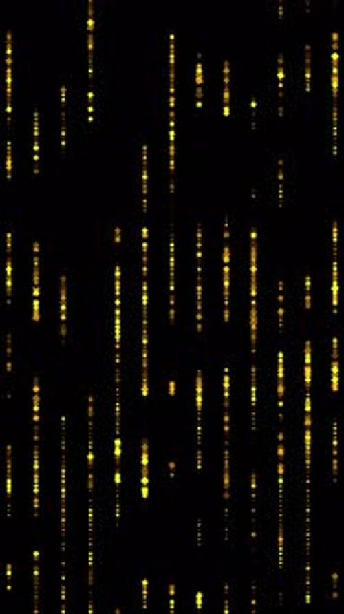 Vertical Falling Golden Shimmering Particles Loop Background