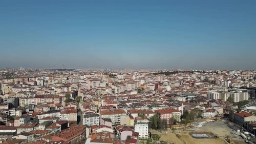 Aerial view of Istanbul downtown, Turkey.
