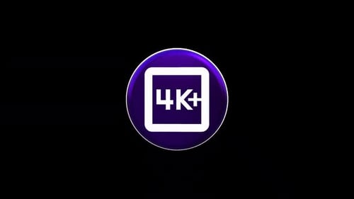 Modern 3D Spinning 4K Plus Icon Animation