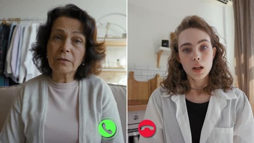 Engaging Discussion Between Two Individuals on a Virtual Call