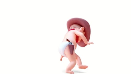Baby kriecht aus dem Mutterleib