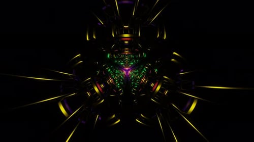 Hypnotic Strobe Glows Create a Pulsating Neon VJ Loop Backdrop