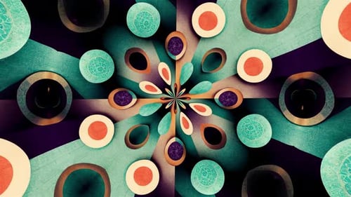 Modern Surreal Pattern Background Seamless Loop