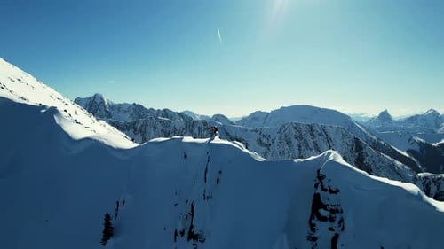 Winter Mountaineering in the Snowy Mountains of British Columbia, Canada