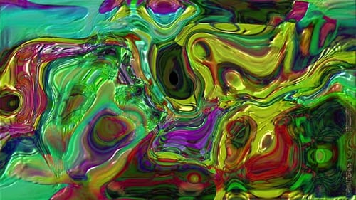 Neon color water Ink Paint Drop In liquid background