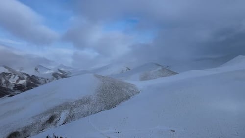 Aerial Winter Mountains
