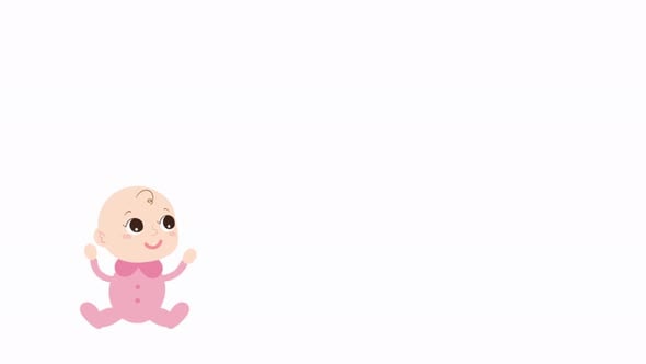 2D Cartoon Little Baby Animation 4K, Backgrounds Motion Graphics ft ...