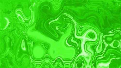 Abstract Green Fluid Liquid Motion Background