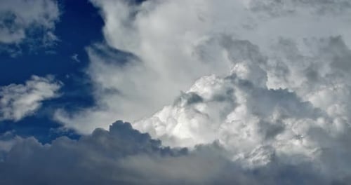 Clouds Moving Across the Sky Atmosphere Stratosphere
