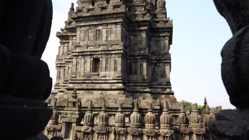 Detailed View Of Carvings And Statues at Prambanan Temple, Hindu Temple In Yogyakarta, Java,
