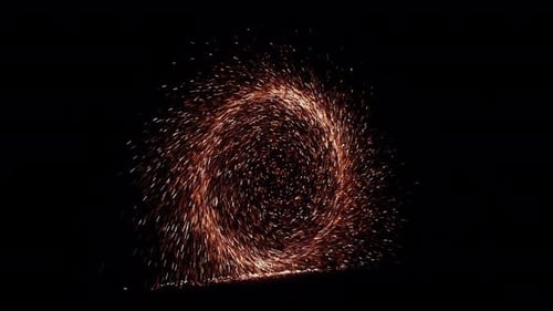 Abstract Energy Spark Portal Transition