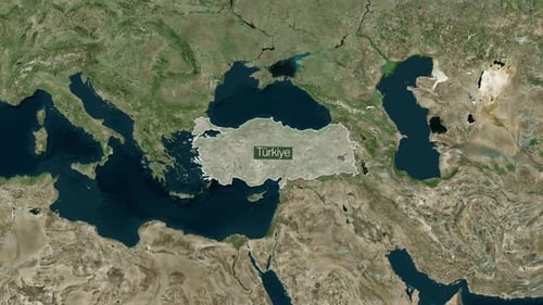 Turkey Borderline: Country Map Stock Collection - Wide Angles to Zoom-In