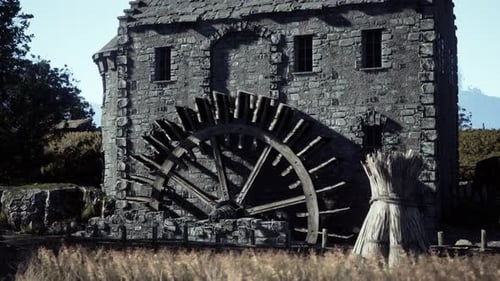 An Old Abandoned Farm Cottage on Bodmin Moor in Cornwall Vintage Effect