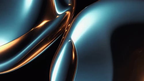 Abstract Flowing Metallic Liquid Waves Background