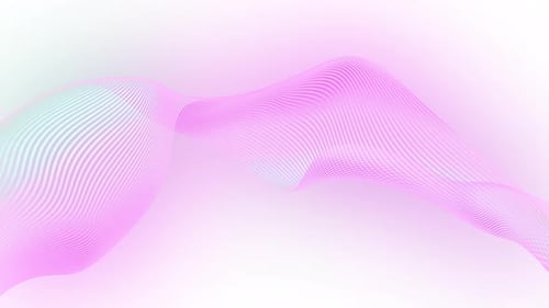 Pink and Blue Abstract Wavy Lines Modern Background Loop