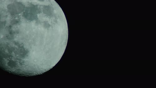 Close Up View of the Moon at Night