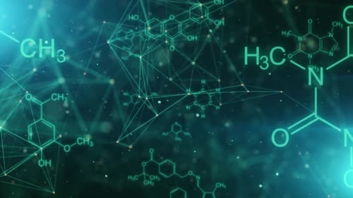 Chemie- und Biologiekonzept Molekulare Struktur, Hintergrund