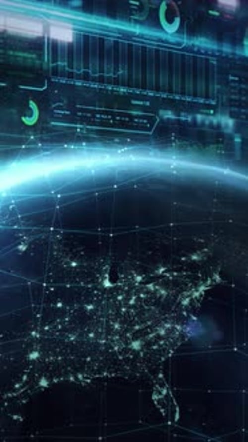 Exchange Network of the Planet Against the Background of Data