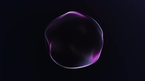 Abstract Fluid Morphing Neon Shape Animation