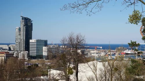 Un tout nouveau quartier construit à côté du port de Gdynia, en Pologne.