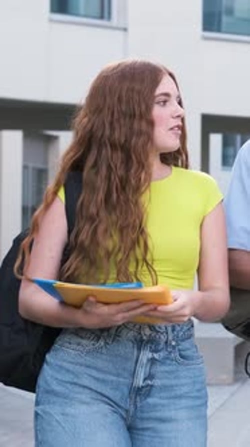 Engaging Student Walking and Conversing on Campus