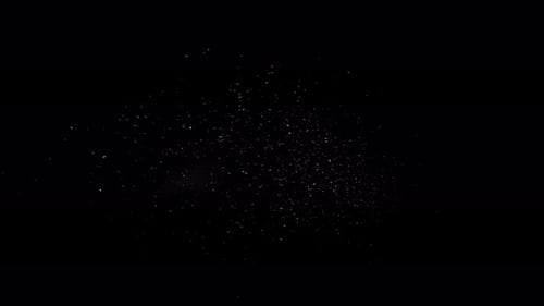 Mojave Collection: Exploding dust particles on a black background shot at 60fps