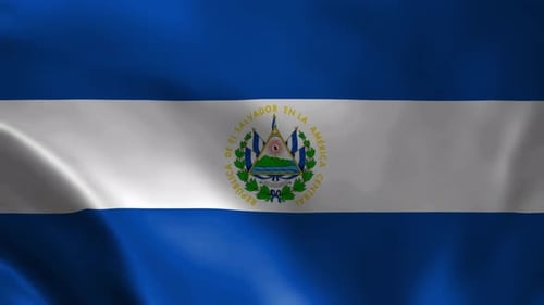 El Salvador Flag Animation