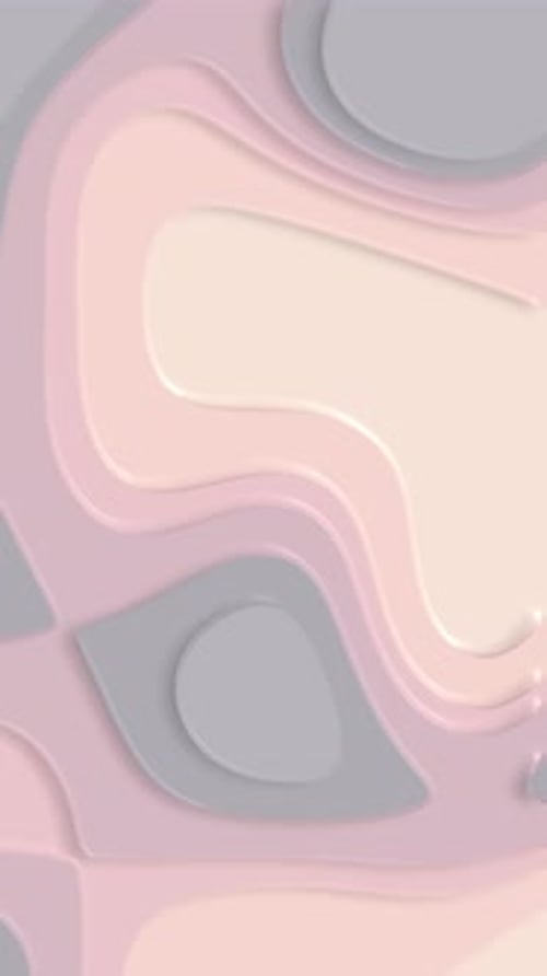 Abstract Fluid Pastel Organic Shapes Seamless Loop